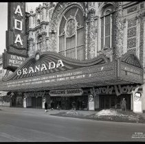 IL-Chicago-Granada Exterior, Marquee Detail